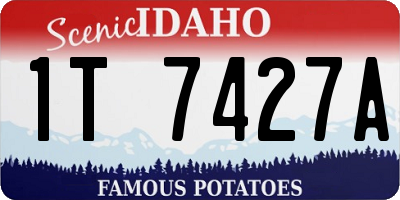 ID license plate 1T7427A