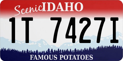 ID license plate 1T7427I