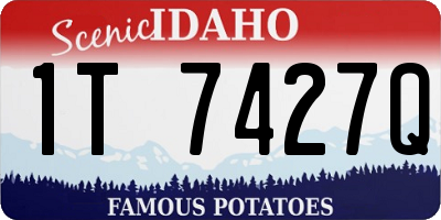 ID license plate 1T7427Q