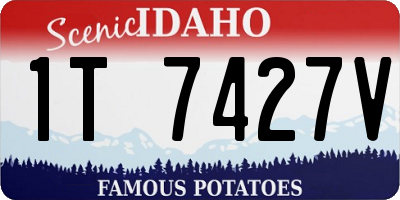 ID license plate 1T7427V
