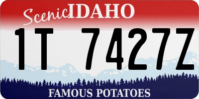 ID license plate 1T7427Z