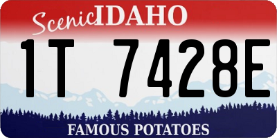ID license plate 1T7428E