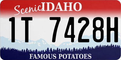 ID license plate 1T7428H