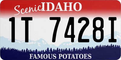 ID license plate 1T7428I