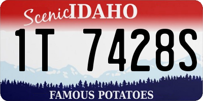 ID license plate 1T7428S