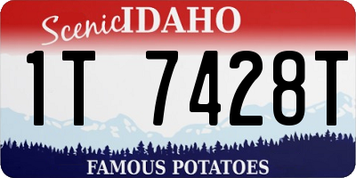 ID license plate 1T7428T