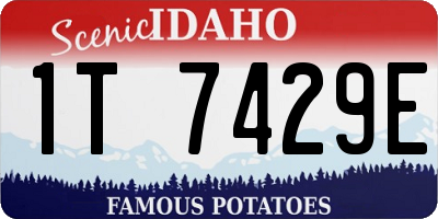 ID license plate 1T7429E
