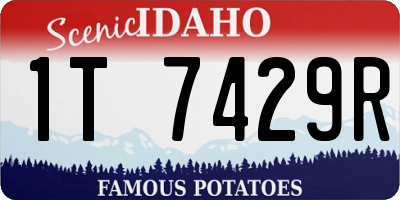 ID license plate 1T7429R