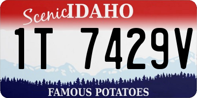 ID license plate 1T7429V