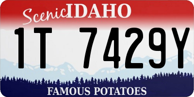 ID license plate 1T7429Y