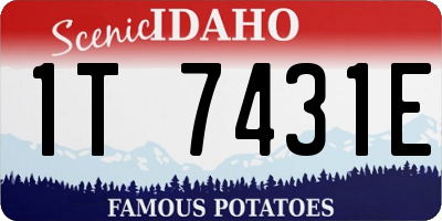 ID license plate 1T7431E