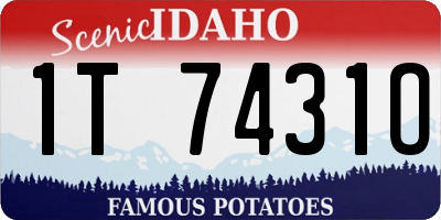 ID license plate 1T7431O