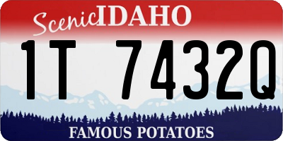 ID license plate 1T7432Q