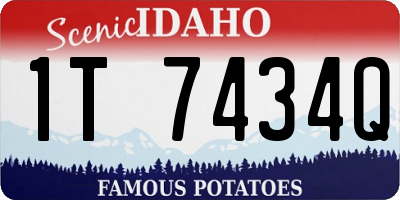 ID license plate 1T7434Q