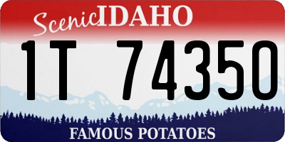 ID license plate 1T7435O