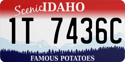 ID license plate 1T7436C