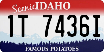 ID license plate 1T7436I