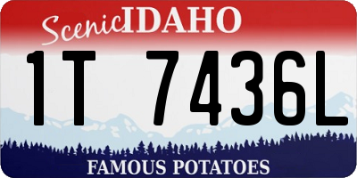 ID license plate 1T7436L