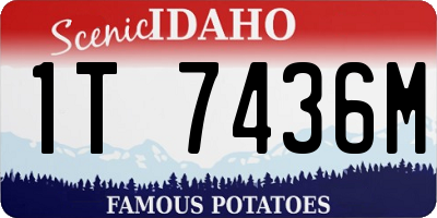 ID license plate 1T7436M