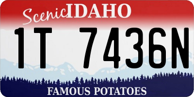 ID license plate 1T7436N