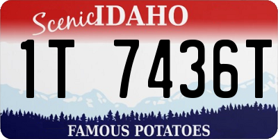 ID license plate 1T7436T