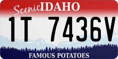 ID license plate 1T7436V