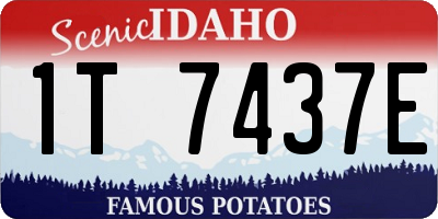 ID license plate 1T7437E