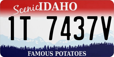 ID license plate 1T7437V