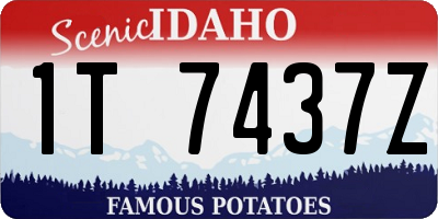 ID license plate 1T7437Z