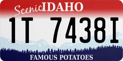ID license plate 1T7438I