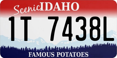 ID license plate 1T7438L
