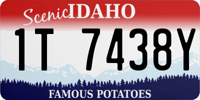 ID license plate 1T7438Y