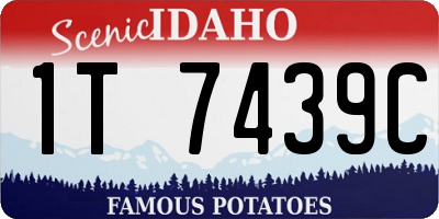ID license plate 1T7439C