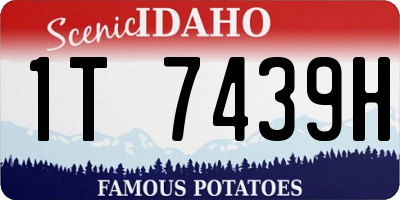 ID license plate 1T7439H