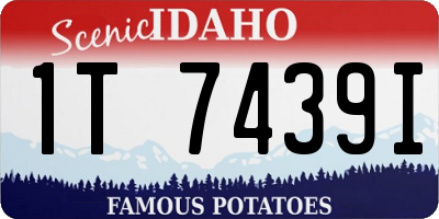 ID license plate 1T7439I