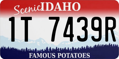 ID license plate 1T7439R