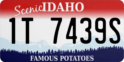 ID license plate 1T7439S