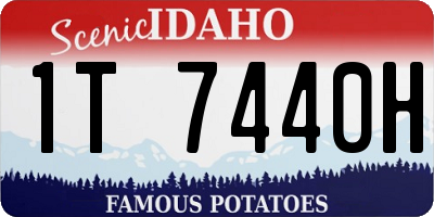 ID license plate 1T7440H