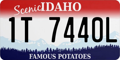ID license plate 1T7440L