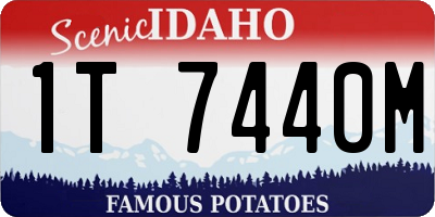 ID license plate 1T7440M