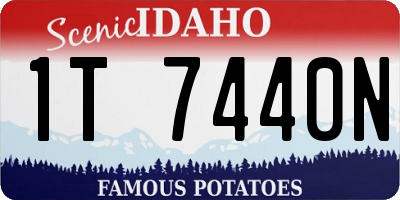 ID license plate 1T7440N