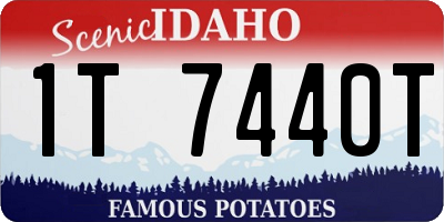 ID license plate 1T7440T