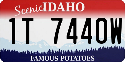 ID license plate 1T7440W