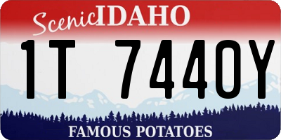 ID license plate 1T7440Y
