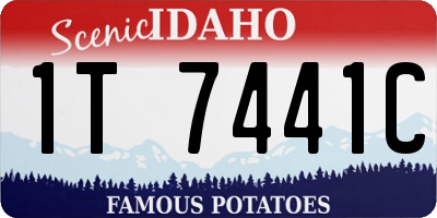 ID license plate 1T7441C