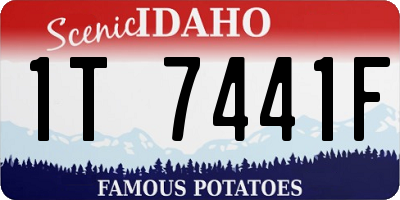 ID license plate 1T7441F