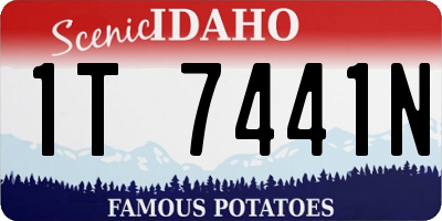 ID license plate 1T7441N