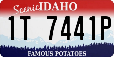 ID license plate 1T7441P