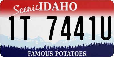 ID license plate 1T7441U