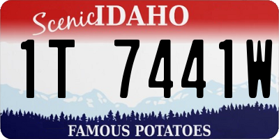 ID license plate 1T7441W